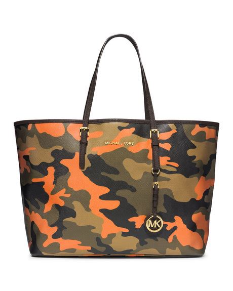 michael kors pink camo bag|Michael Kors lunch bag tote.